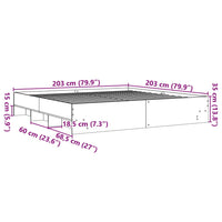 Giroletto Bianco 200x200 cm in Legno Multistrato 3295625