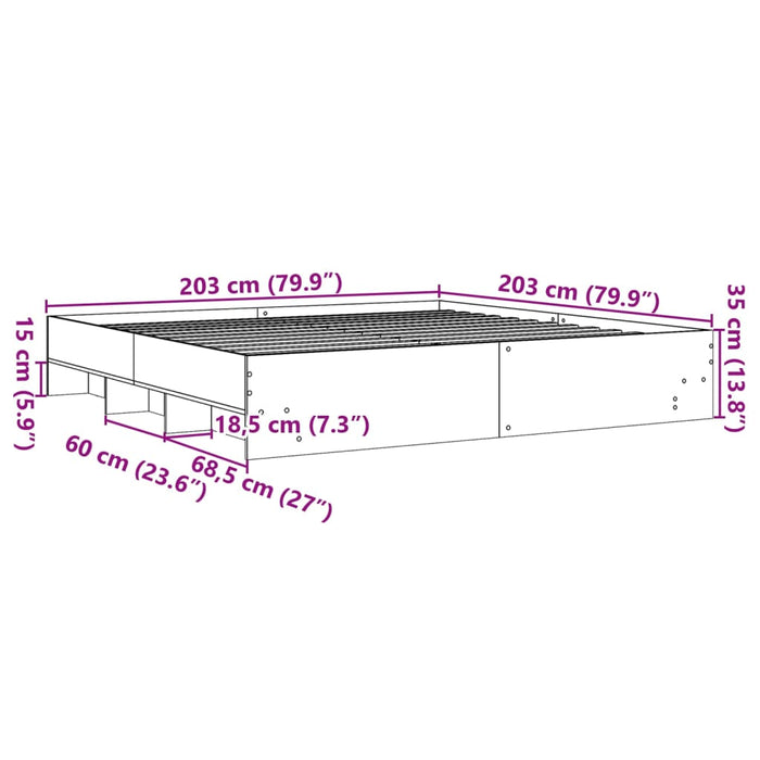 Giroletto Bianco 200x200 cm in Legno Multistrato 3295625