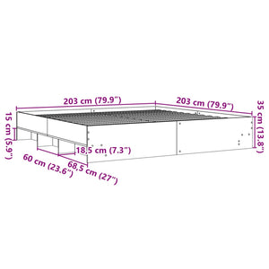 Giroletto Rovere Sonoma 200x200 cm in Legno Multistrato 3295627