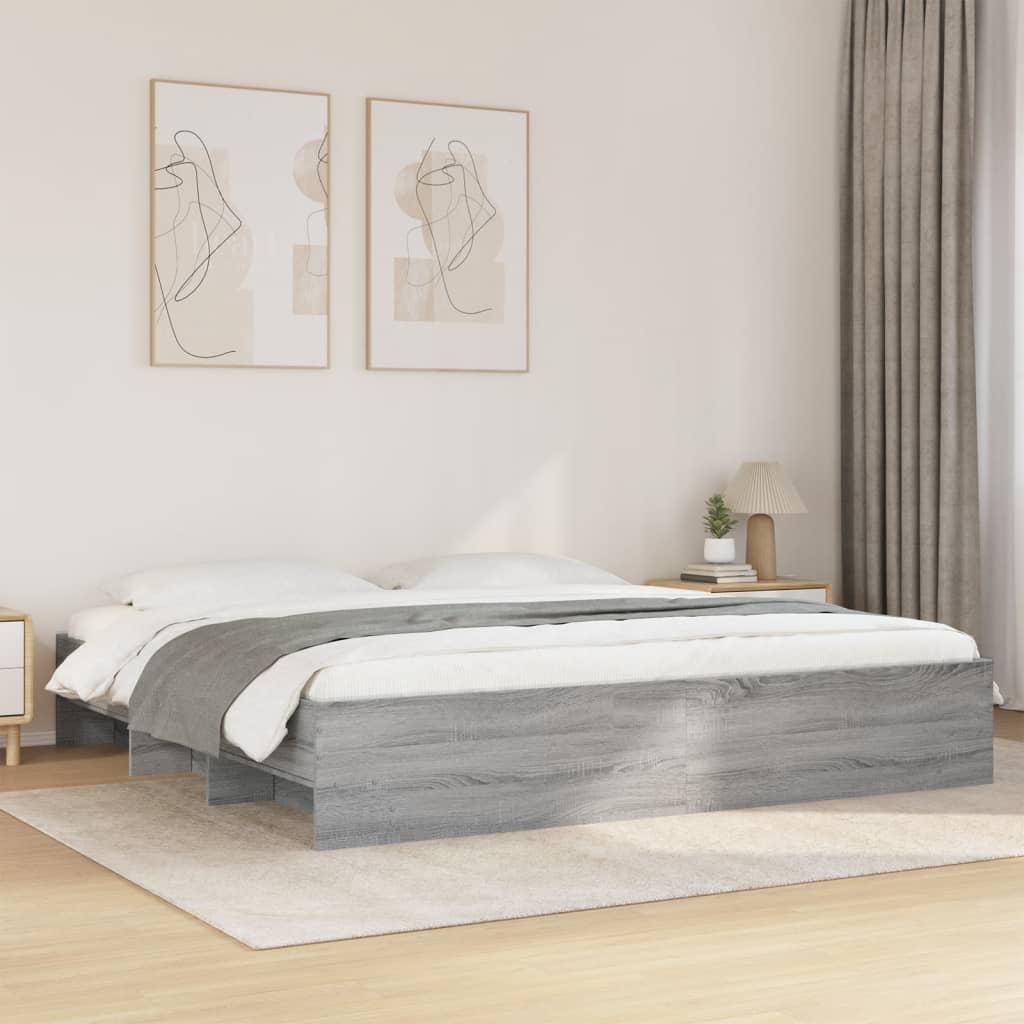 Giroletto Grigio Sonoma 180x200 cm in Legno Multistrato 3295637