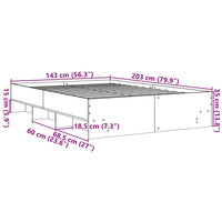 Giroletto Rovere Fumo 140x200 cm in Legno Multistrato 3295657