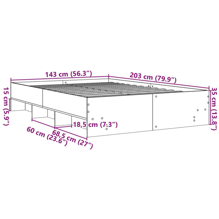 Giroletto Rovere Fumo 140x200 cm in Legno Multistrato 3295657