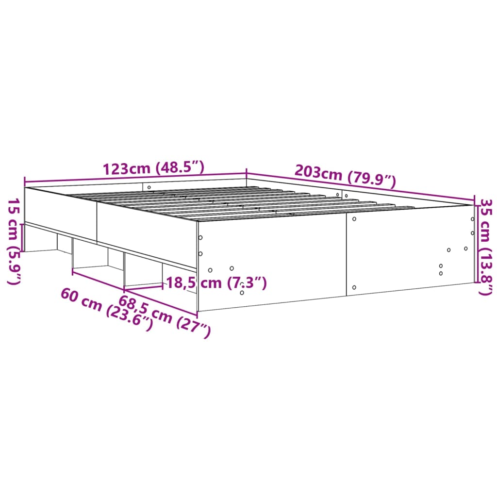 Giroletto Rovere Fumo 120x200 cm in Legno Multistrato 3295664