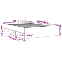 Giroletto Bianco 140x190 cm in Legno Multistrato 3295681