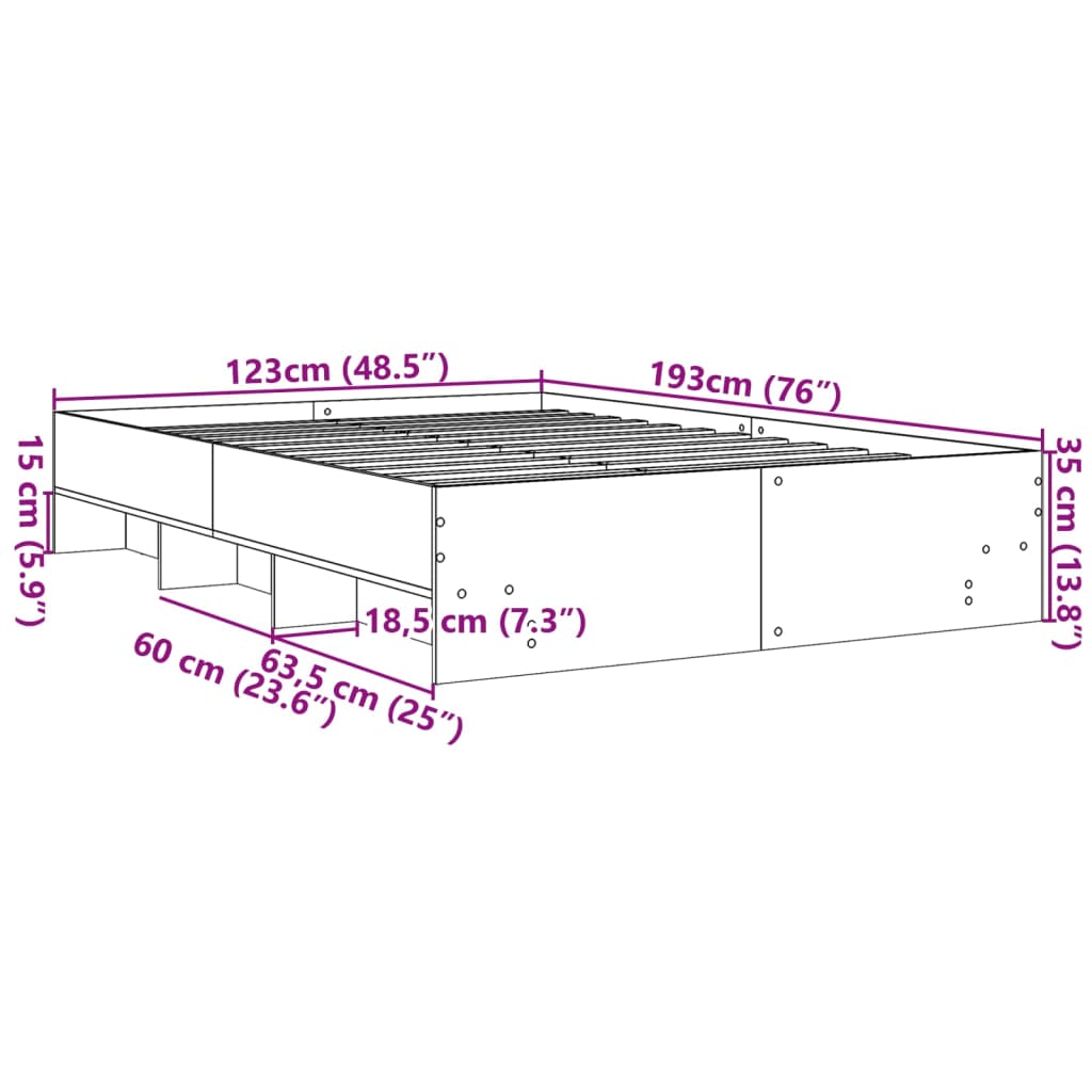 Giroletto Bianco 120x190 cm in Legno Multistrato 3295695