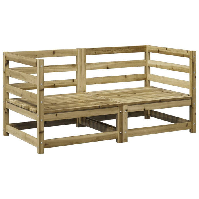 Set Divani da Giardino 2 pz in Legno Impregnato di Pino 3295813