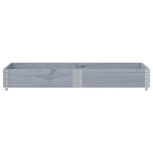 Paretale per Pallet Grigio 150x50 cm in Legno Massello di Pino 4010295