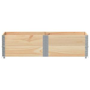 Paretali per Pallet 2 pz 150x50 cm in Legno Massello di Pino 4010297