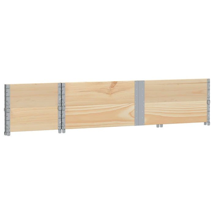 Paretali per Pallet 2 pz 150x50 cm in Legno Massello di Pino 4010297