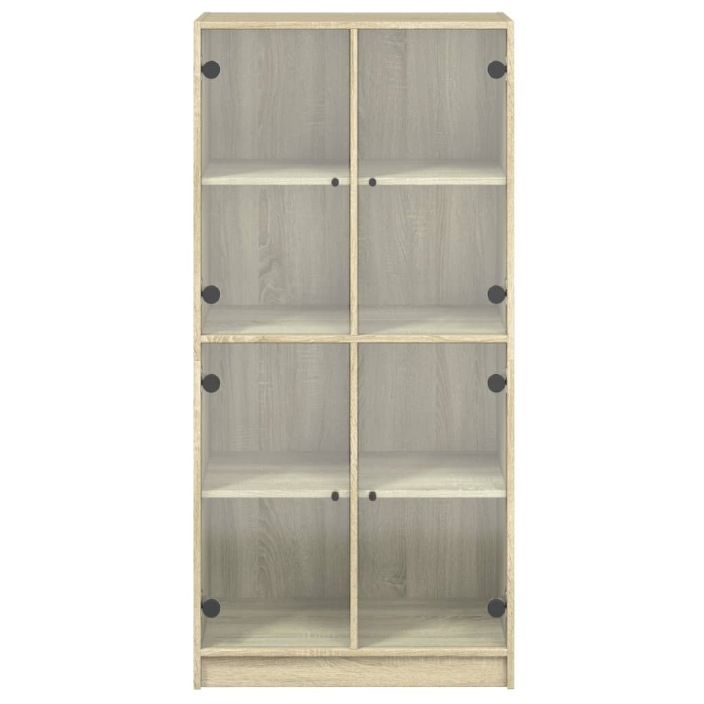 Credenza con Ante Rovere Sonoma 68x37x142 cm Legno Multistrato 3295859