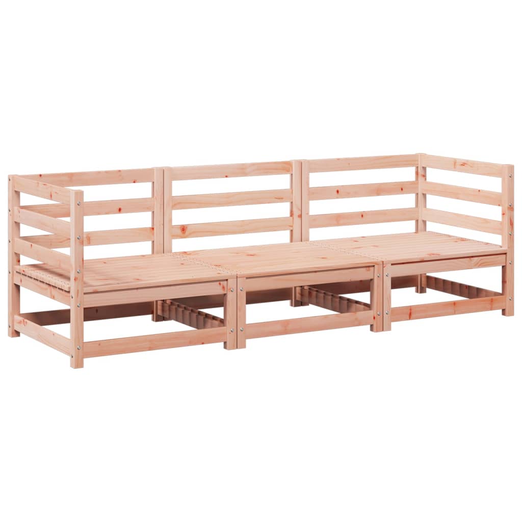 Set Divani da Giardino 3 pz in Legno Massello Abete Douglas 3299266