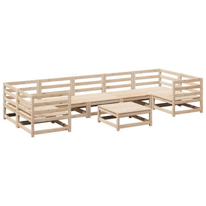 Set Divani da Giardino 8 pz in Legno Massello di Pino 3299331