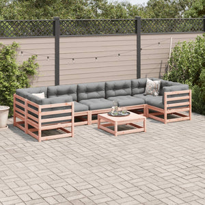 Set Divani da Giardino 8 pz in Legno Massello Abete Douglas 3299333