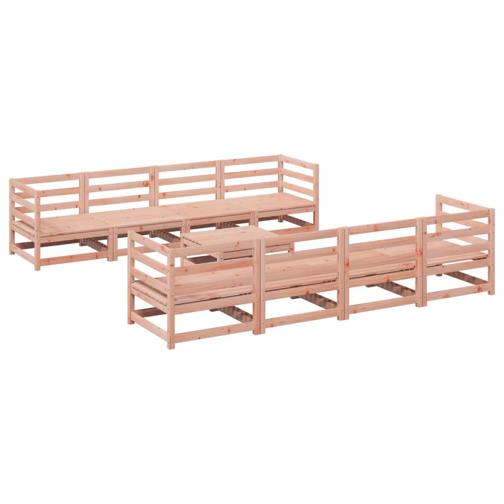 Set Divani da Giardino 9 pz in Legno Massello Abete Douglas 3299356