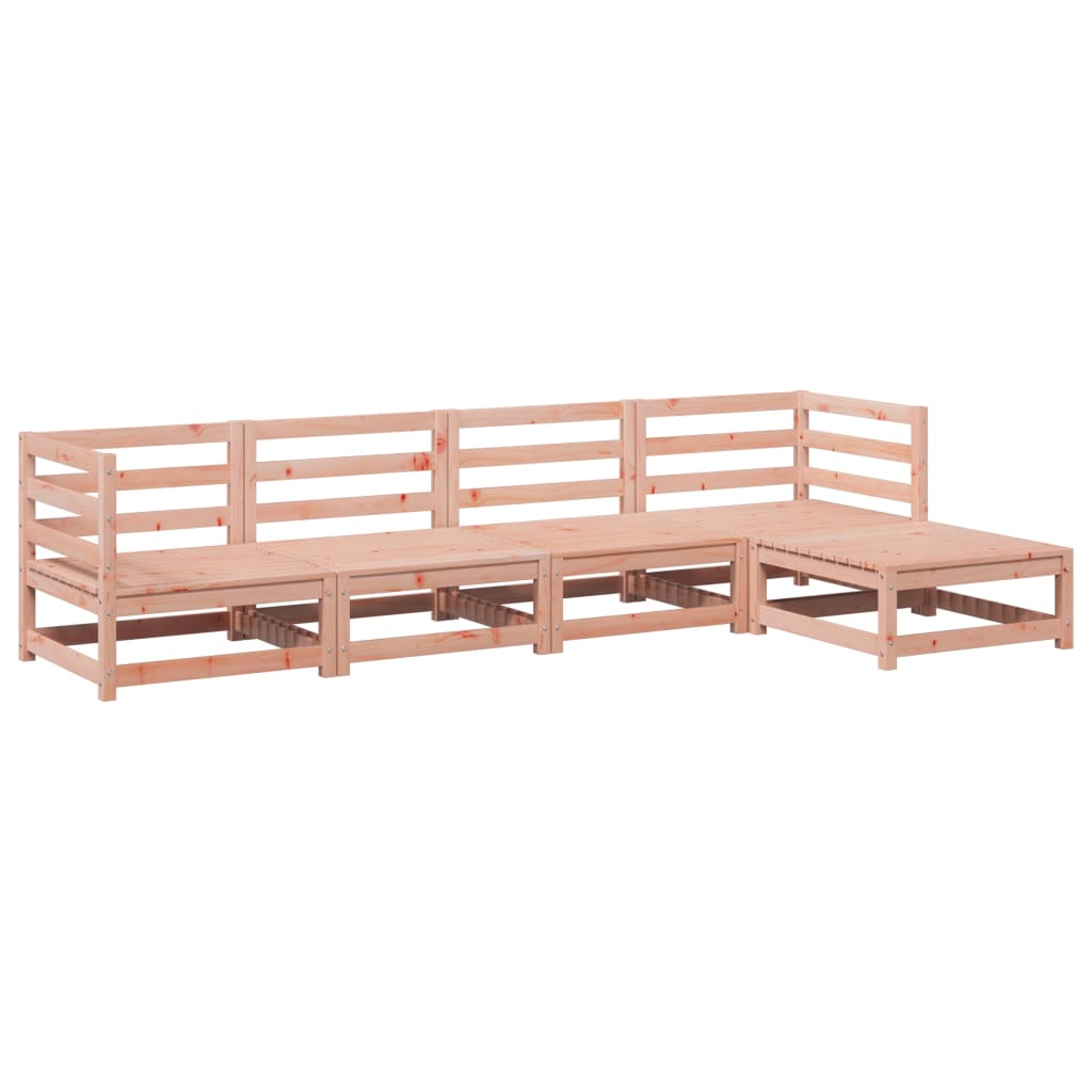 Set Divani da Giardino 5 pz in Legno Massello Abete Douglascod mxl 116749