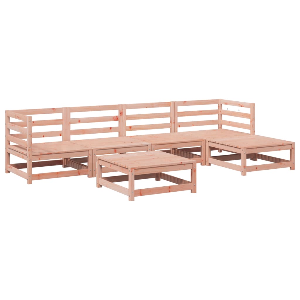 Set Divani da Giardino 6 pz in Legno Massello Abete Douglas 3299399