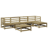 Set Divani da Giardino 6 pz in Legno Impregnato di Pinocod mxl 92675