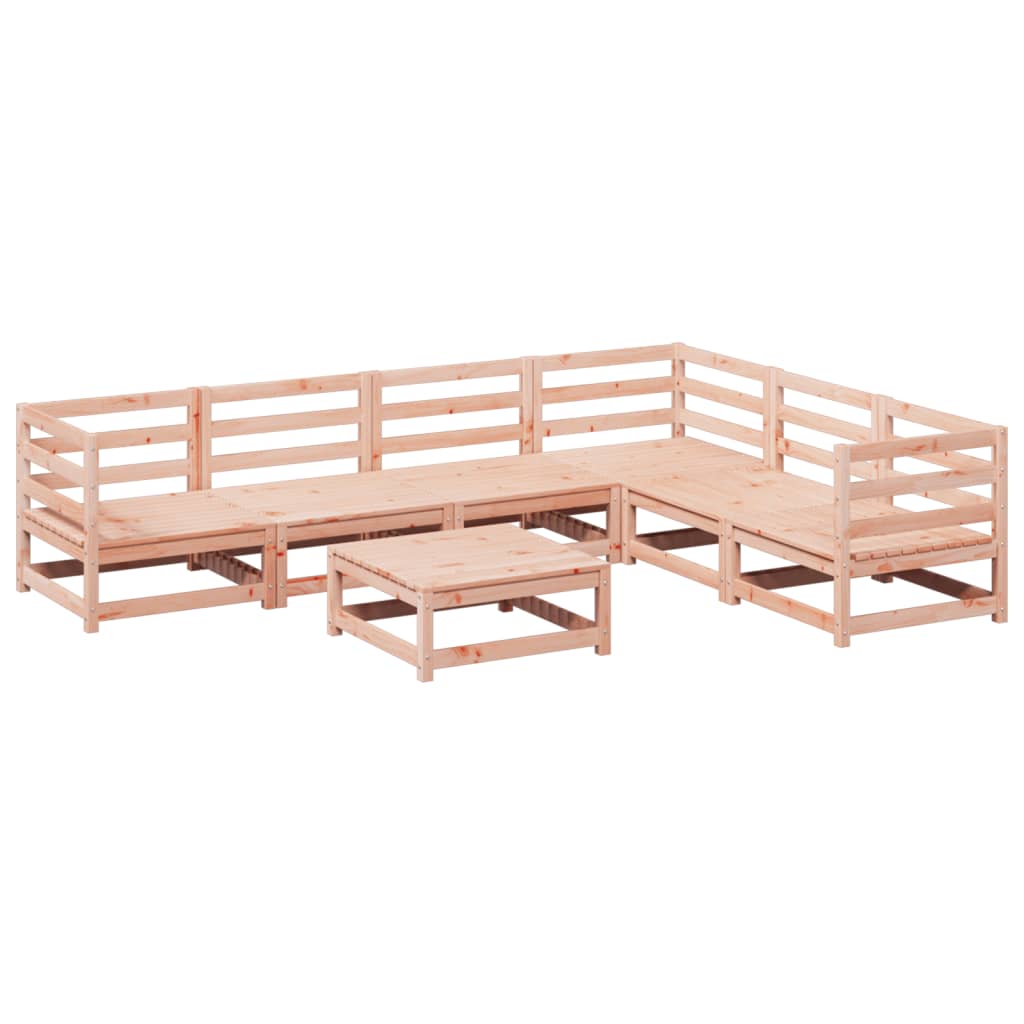 Set Divani da Giardino 7 pz in Legno Massello Abete Douglas 3299465