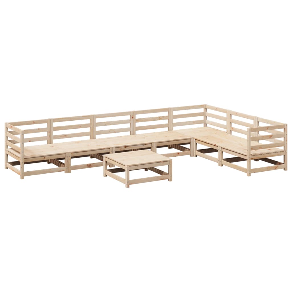 Set Divani da Giardino 8 pz in Legno Massello di Pino 3299474