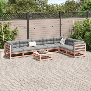 Set Divani da Giardino 8 pz con Cuscini Massello Abete Douglas 3299480