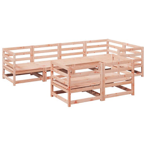 Set Divani da Giardino 7 pz in Legno Massello Abete Douglas 3299491