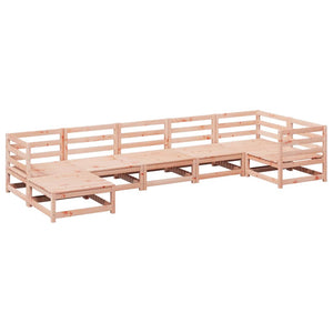 Set Divani da Giardino 7 pz in Legno Massello Abete Douglas 3299543