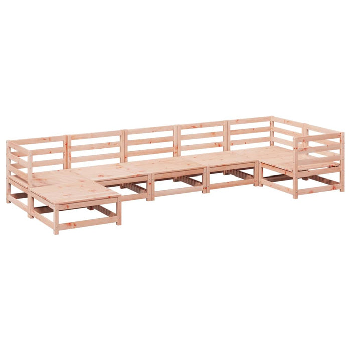 Set Divani da Giardino 7 pz in Legno Massello Abete Douglas 3299543