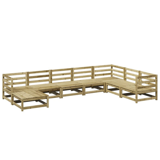 Set Divani da Giardino 8 pz in Legno Impregnato di Pino 3299577