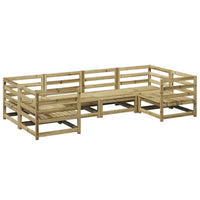 Set Divani da Giardino 6 pz in Legno Impregnato di Pino 3299606