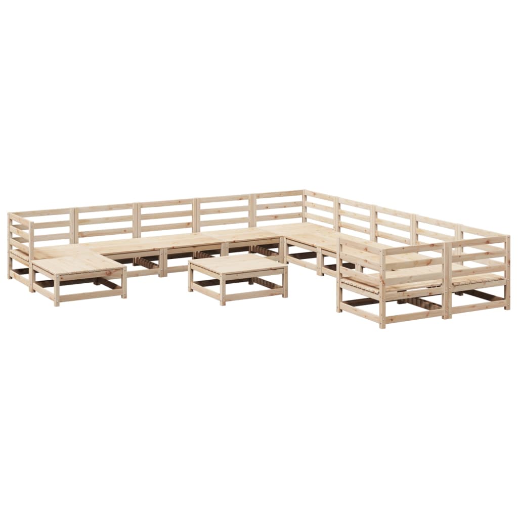 Set Divani da Giardino 12 pz in Legno Massello di Pino 3299651