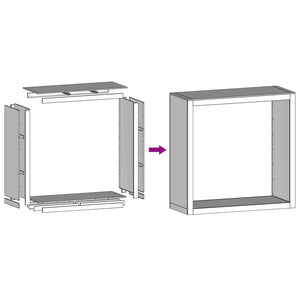 Rastrelliera per Legna da Ardere Antracite 100x40x100cm Acciaio 850970