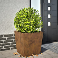 Fioriera da Giardino 50x50x50 cm in Acciaio Corten 851078