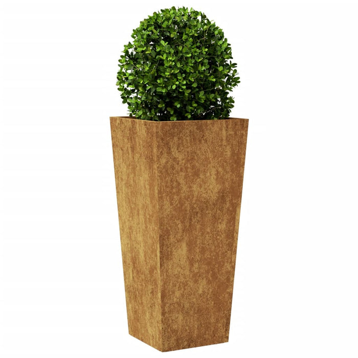 Fioriere da Giardino 2 pz 35x35x75 cm in Acciaio Corten 851093