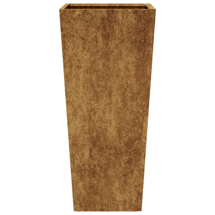 Fioriere da Giardino 2 pz 35x35x75 cm in Acciaio Corten 851093