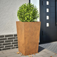 Fioriera da Giardino 45x45x75 cm in Acciaio Corten 851106