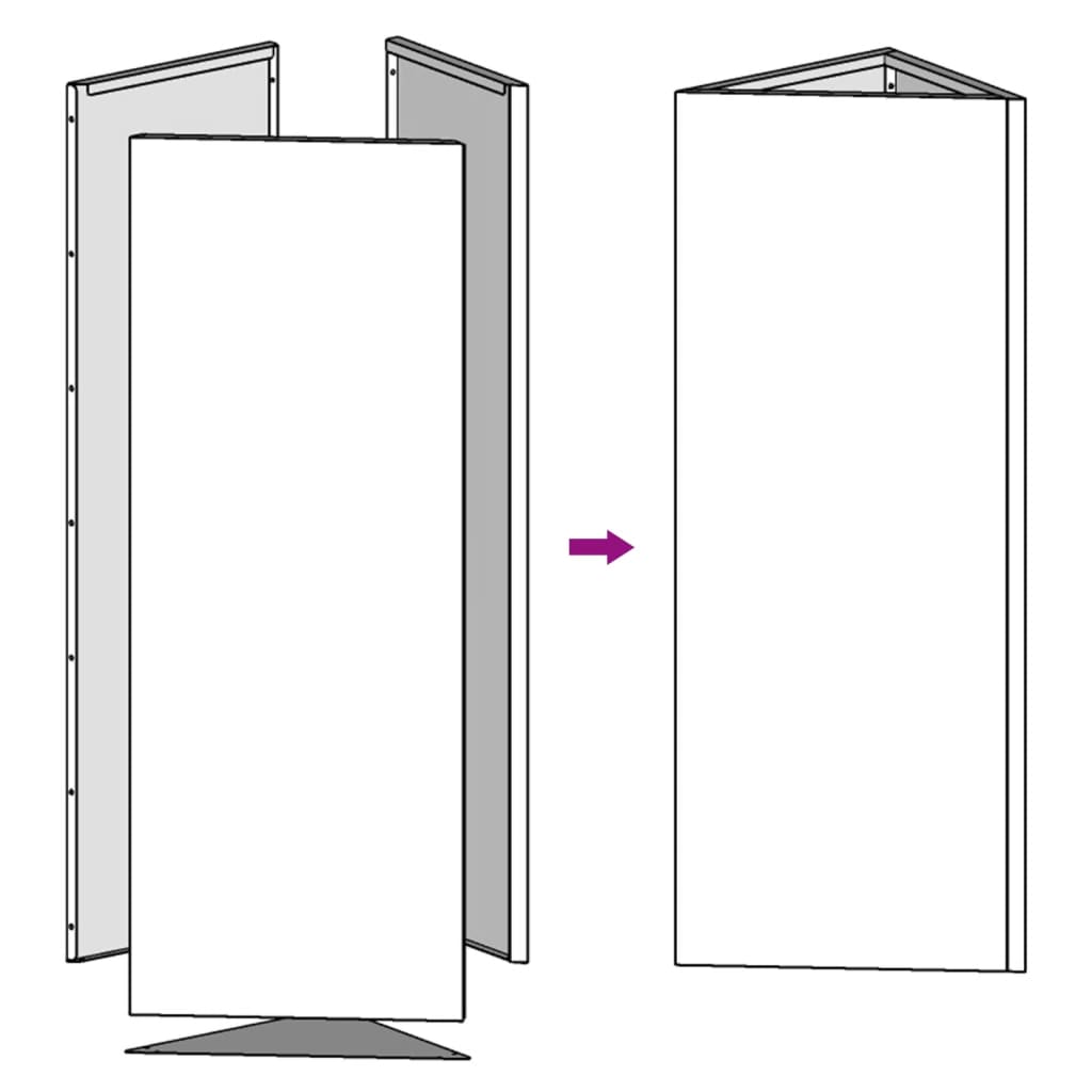 Fioriere da Giardino 2 pz Triangolari 35x35x75 cm Acciaio Inox 851152