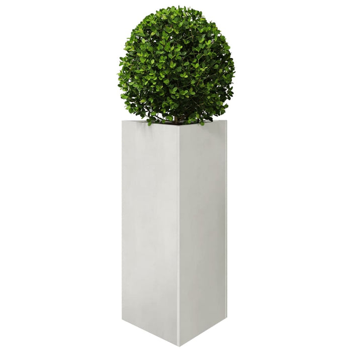 Fioriera da Giardino Triangolare 40x34,5x70 cm in Acciaio Inox 851165