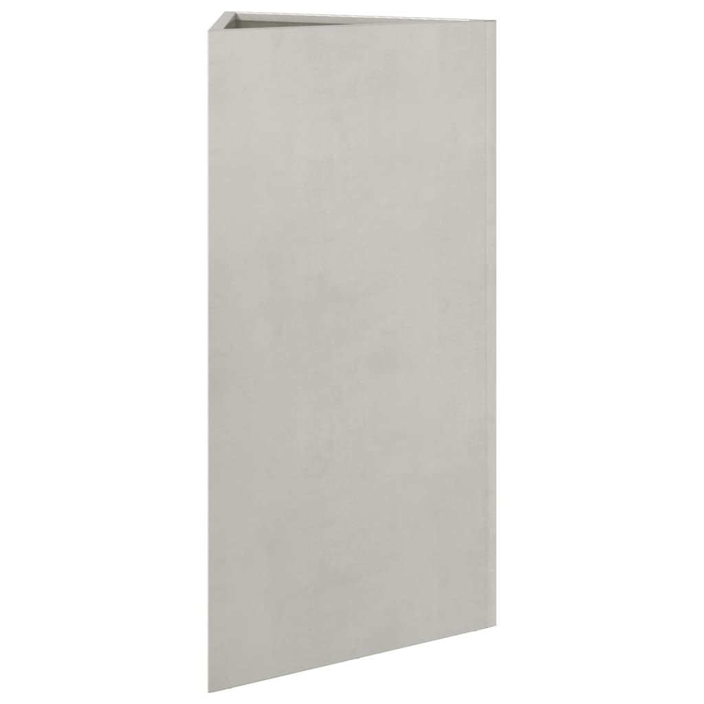 Fioriera da Giardino Triangolare 40x34,5x70 cm in Acciaio Inox 851165