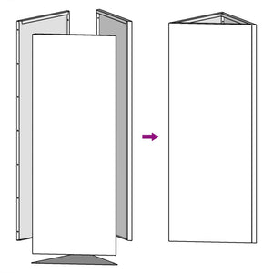 Fioriera da Giardino Triangolare 40x34,5x70 cm in Acciaio Inox 851165