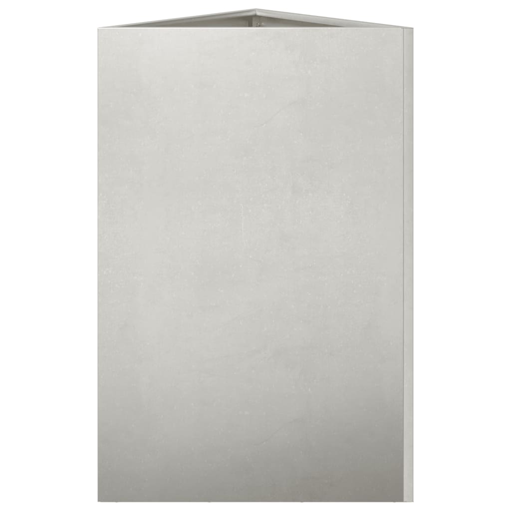 Fioriere da Giardino 2 pz Triangolari 50x43x75 cm Acciaio Inox 851180