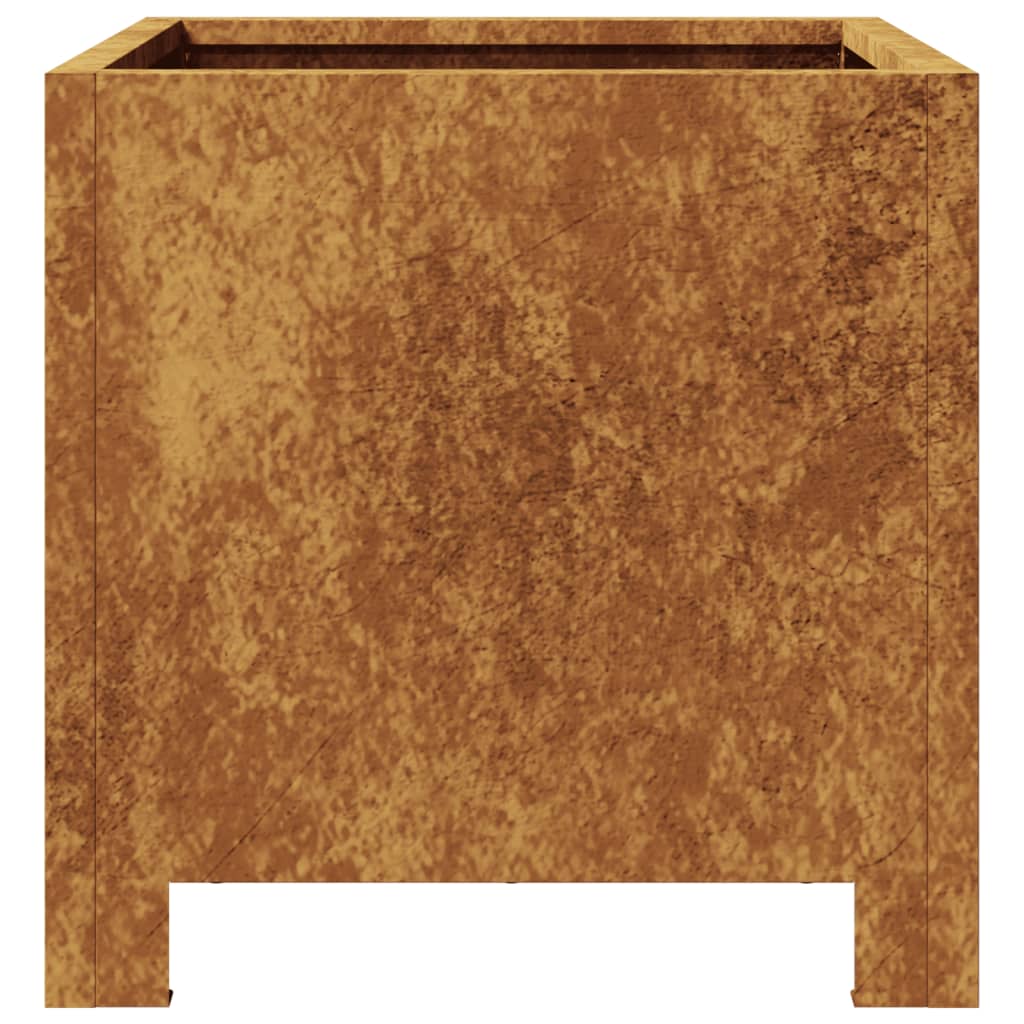 Fioriere da Giardino 2 pz 30x30x30 in Acciaio Corten 851198