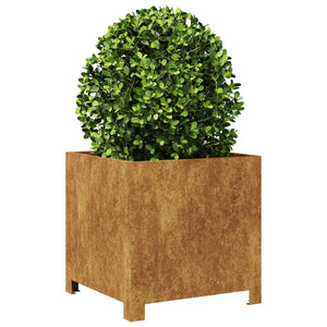 Fioriere da Giardino 2 pz 40x40x40 cm in Acciaio Corten 851212