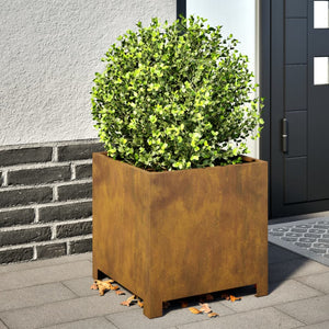 Fioriere da Giardino 2 pz 40x40x40 cm in Acciaio Corten 851212