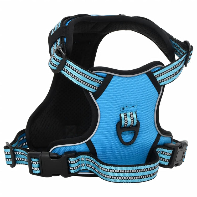 Pettorina per Cani con Strisce Riflettenti Regolabile Blu S 4013361