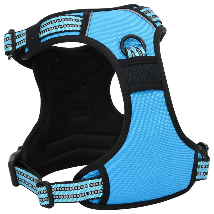 Pettorina per Cani con Strisce Riflettenti Regolabile Blu S 4013361