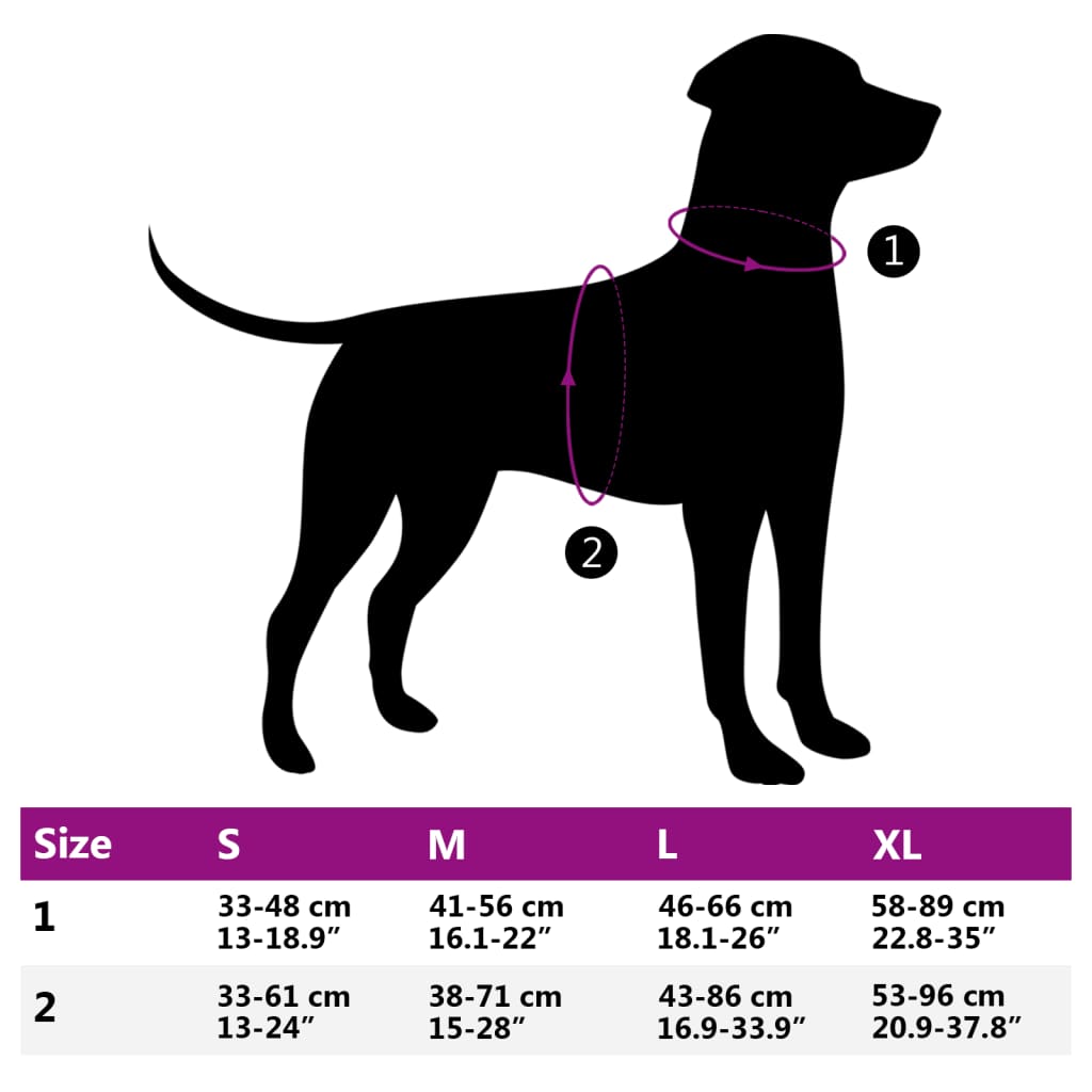 Pettorina per Cani con Strisce Riflettenti Regolabile Marrone S 4013362