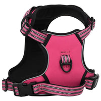 Pettorina per Cani con Strisce Riflettenti Regolabile Rosa L 4013374