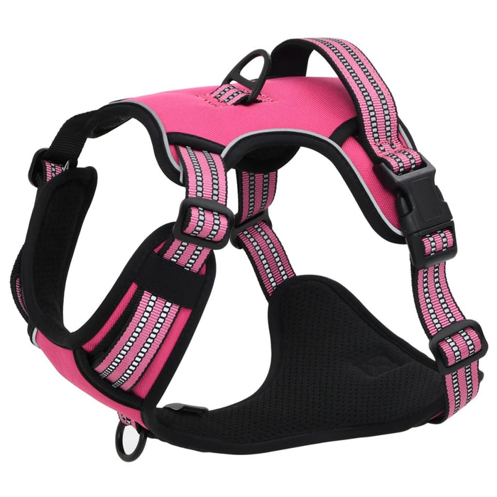 Pettorina per Cani con Strisce Riflettenti Regolabile Rosa XL 4013379