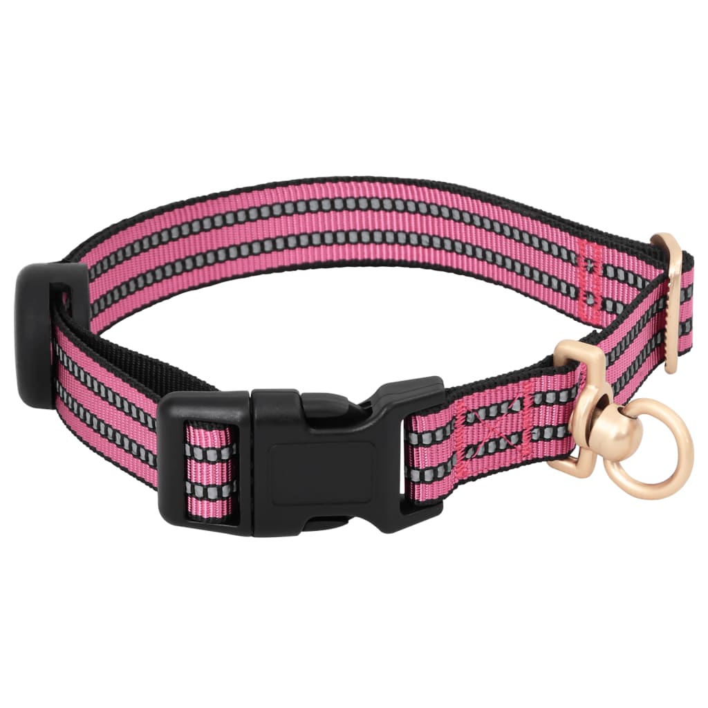 Pettorina per Cani con Guinzaglio e Collare Regolabile Rosa S 4013384