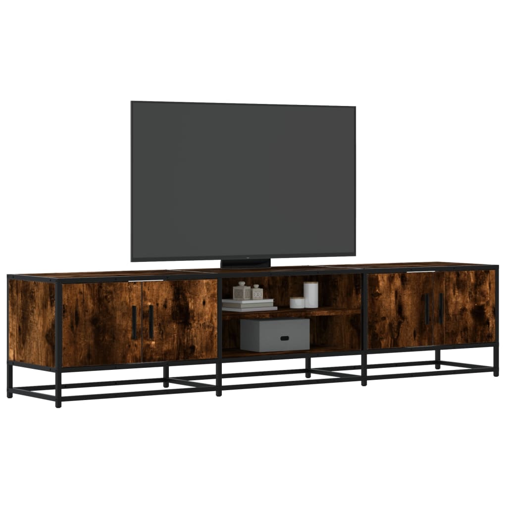 Mobile Porta TV Rovere Fumo 180x35x41 cm in Truciolato 3300777